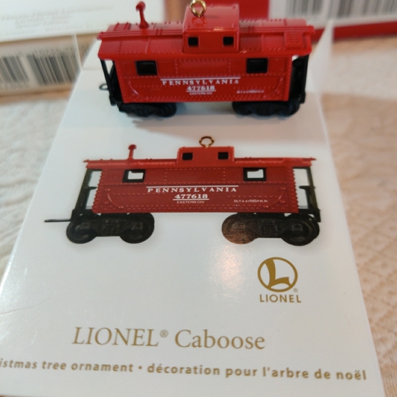 5 Hallmark Lionel Train Ornaments Series Of Keepsake Trains New In Boxes - Picture 4 of 16